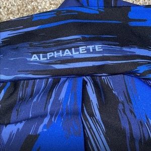 Alphalete blue and black